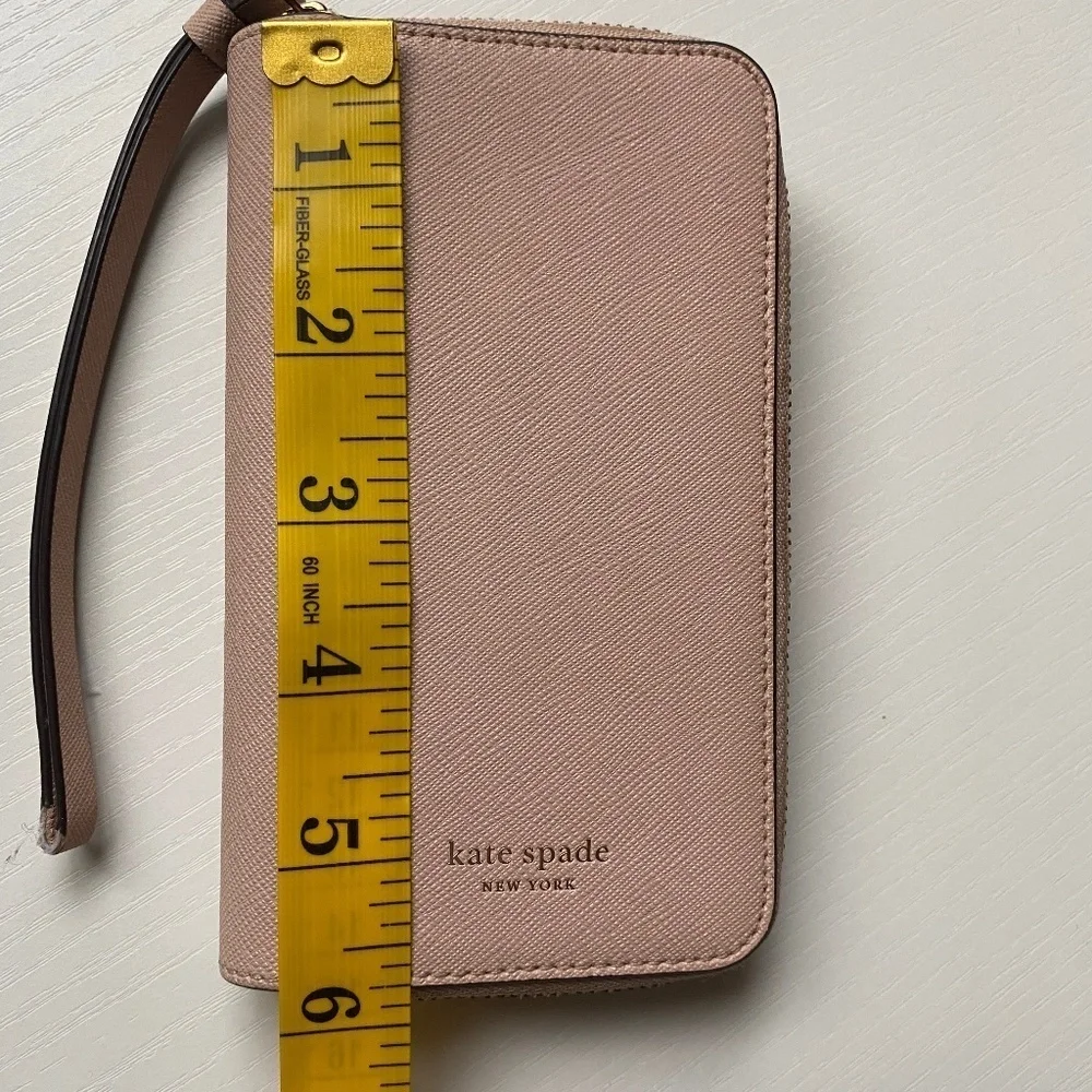 Kate Spade Cameron iPhone X/XS Wristlet Case Saffiano Leather Pale Pink